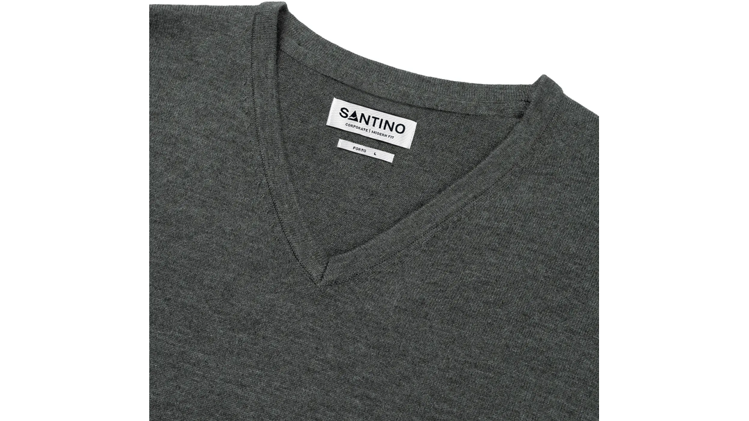 Santino Pullover Porto Dark Grey, S